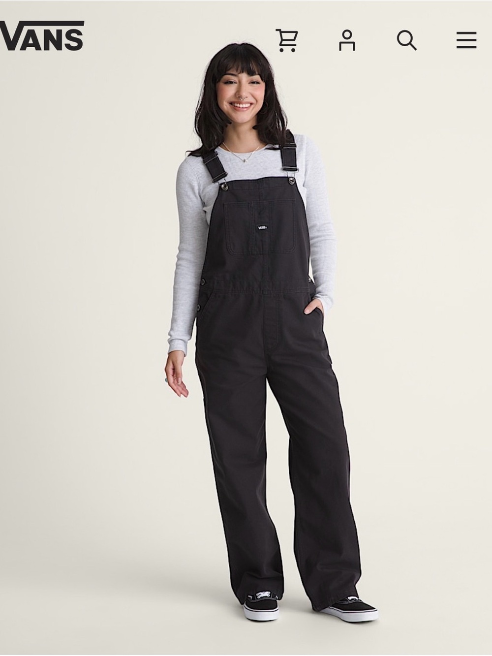 Vans Black Women’s Denim Overalls
